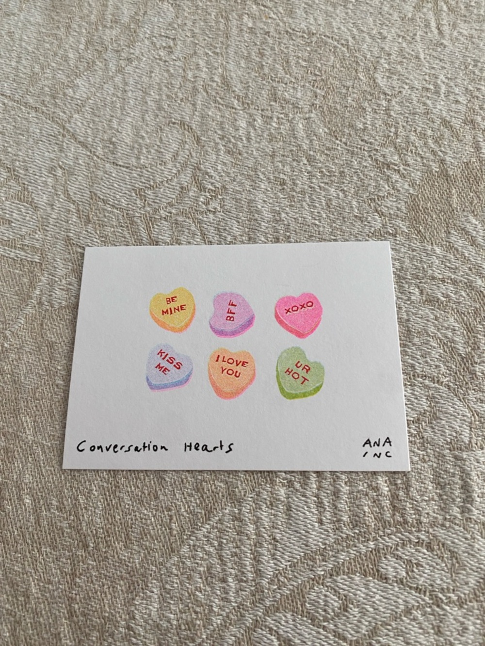 Conversation Hearts mini Print